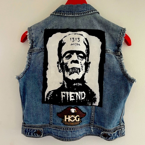 Womens American Eagle Denim Vest - Picture 2 of 5